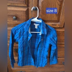 Calvin Klein Vibrant Blue Checkered Shirt